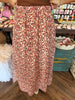 Maroon Cheeta Mix- Skirt