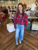 Red Navy Design Sweater