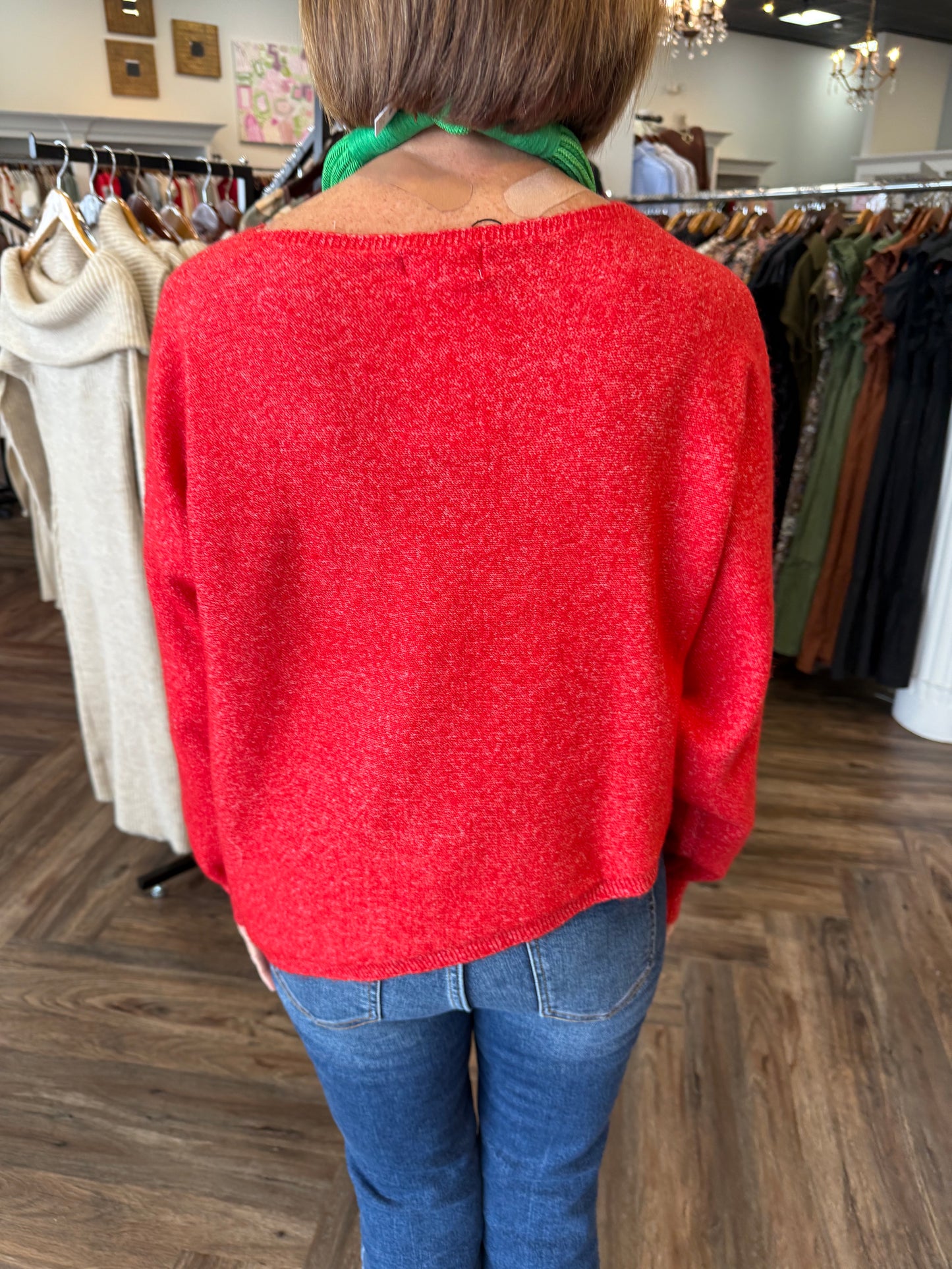 Greta Red Sweater