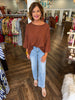 Oversized Everyday Top: Brown