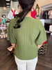 Martini Olive Sweater Top