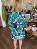 Azure Bloom Feather Dress