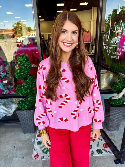 Candy Cane Sweater