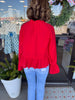 Red Peplum Blouse