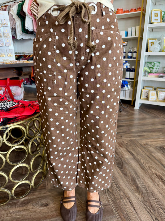 Dotti Barrell Pants: Brown