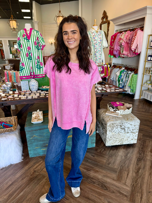 Softy Fit Top: Candy Pink