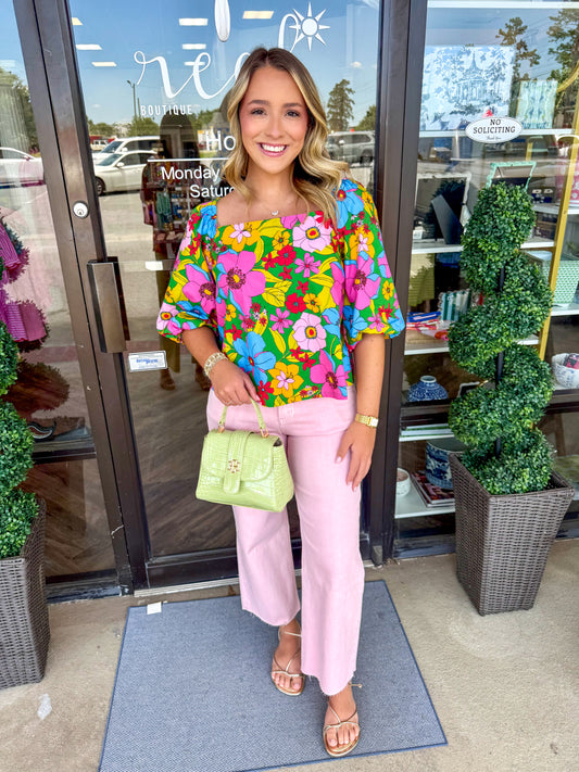 Fancy Funky Floral Top