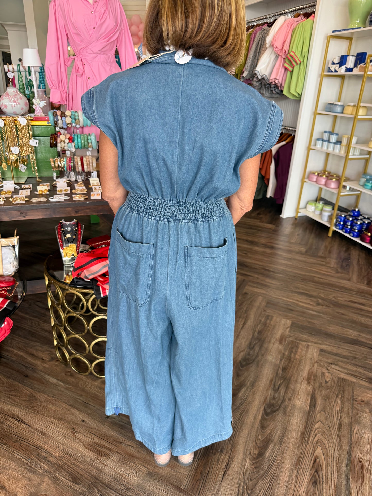 Sassy Denim Jumpsuit