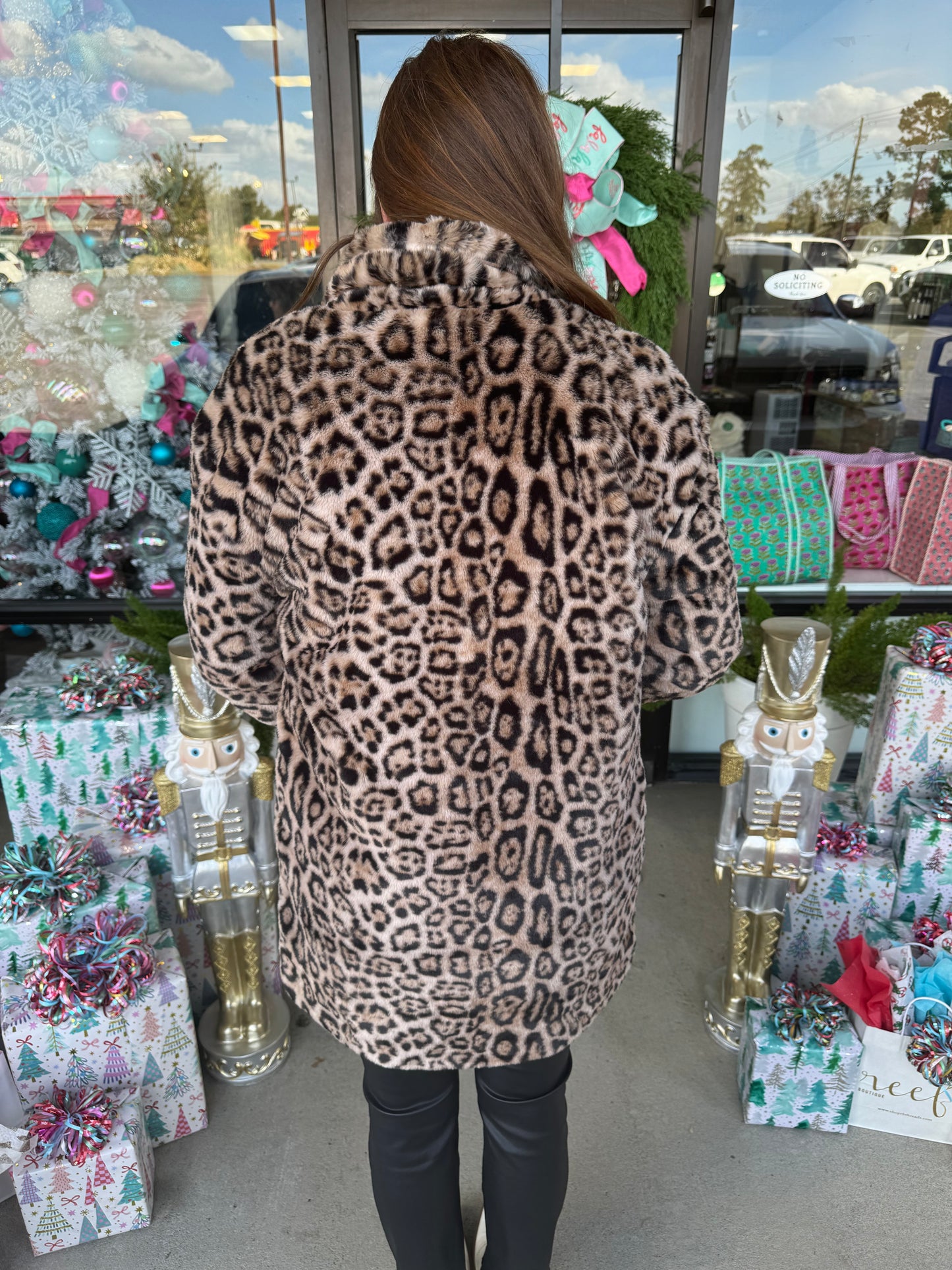 Animal Print Fur Coat: Long