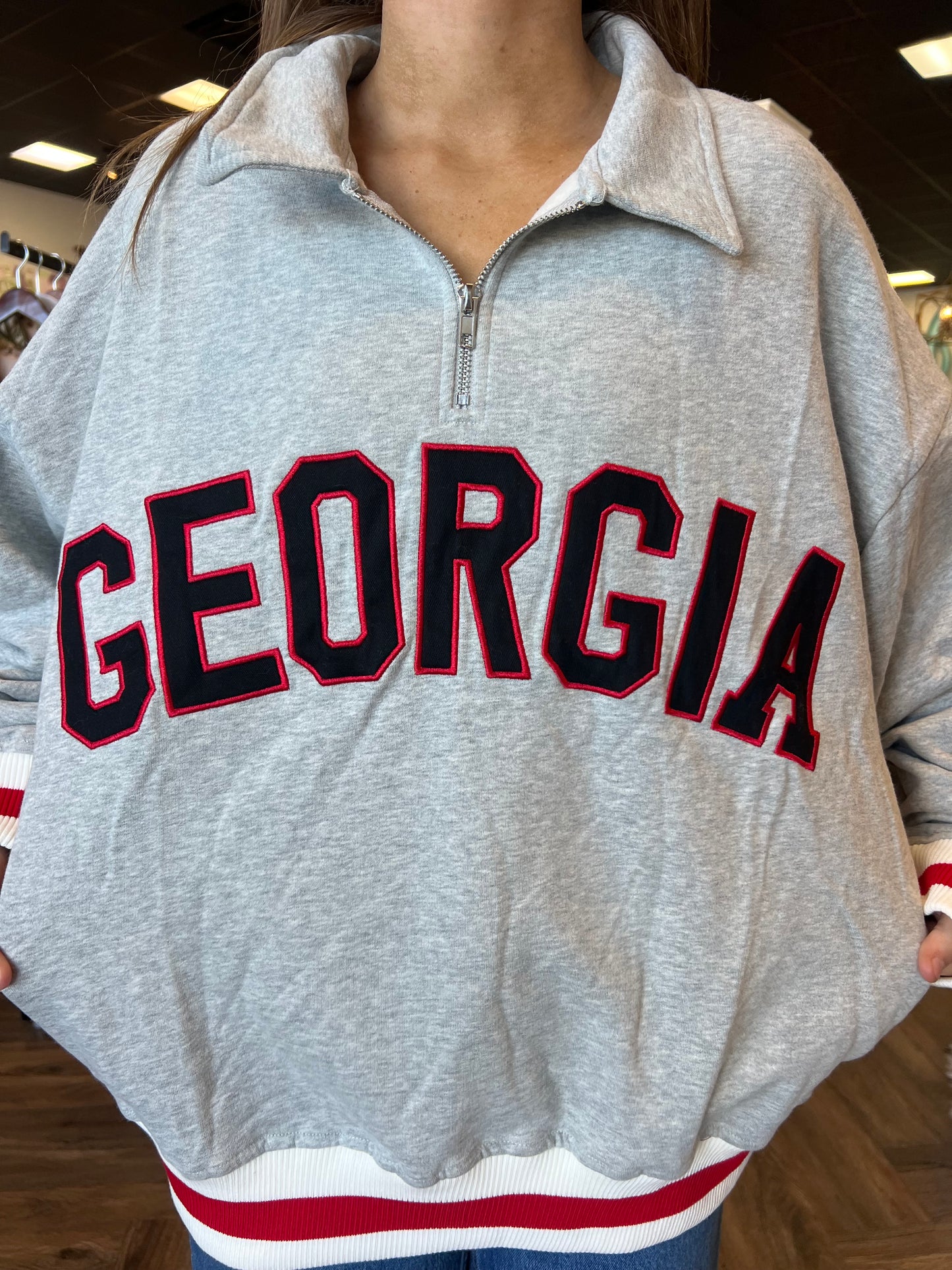 Georgia Zip Sweatshirt