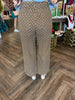 Brown and White Polka Dot Jeans
