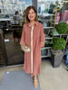 Deerly Loved Midi Dress: Marsala
