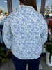 Blue and White Quilted Jacket