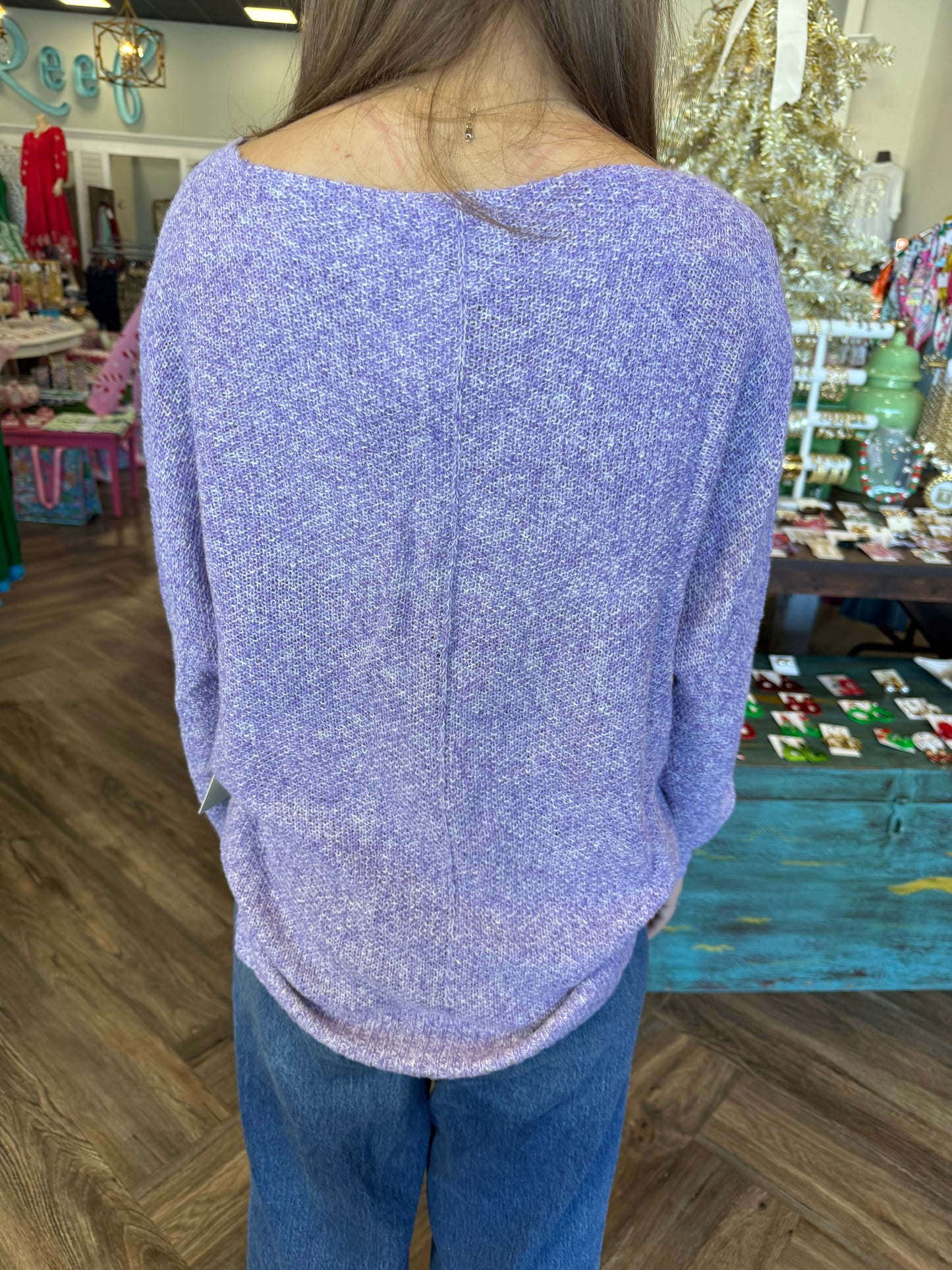 Regan Sweater: Purple