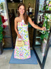 Amalfi Coast Strapless Midi Dress
