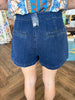 Gold Button Denim Shorts