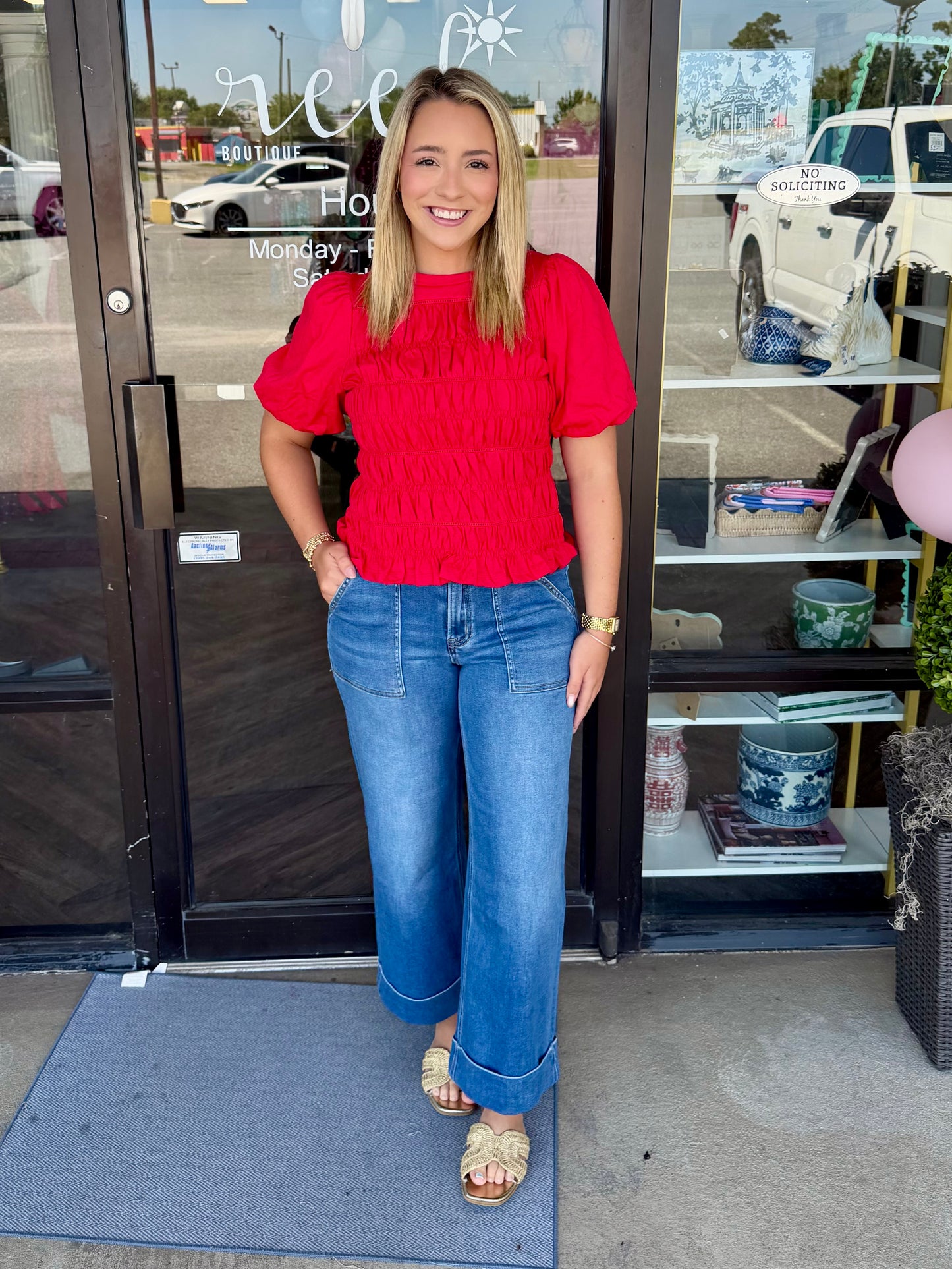 Vervet Cuffed Wide Jeans: Enviably