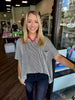 Corded Rib Top- Black