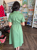 Clara Bow Midi Dress: Olive
