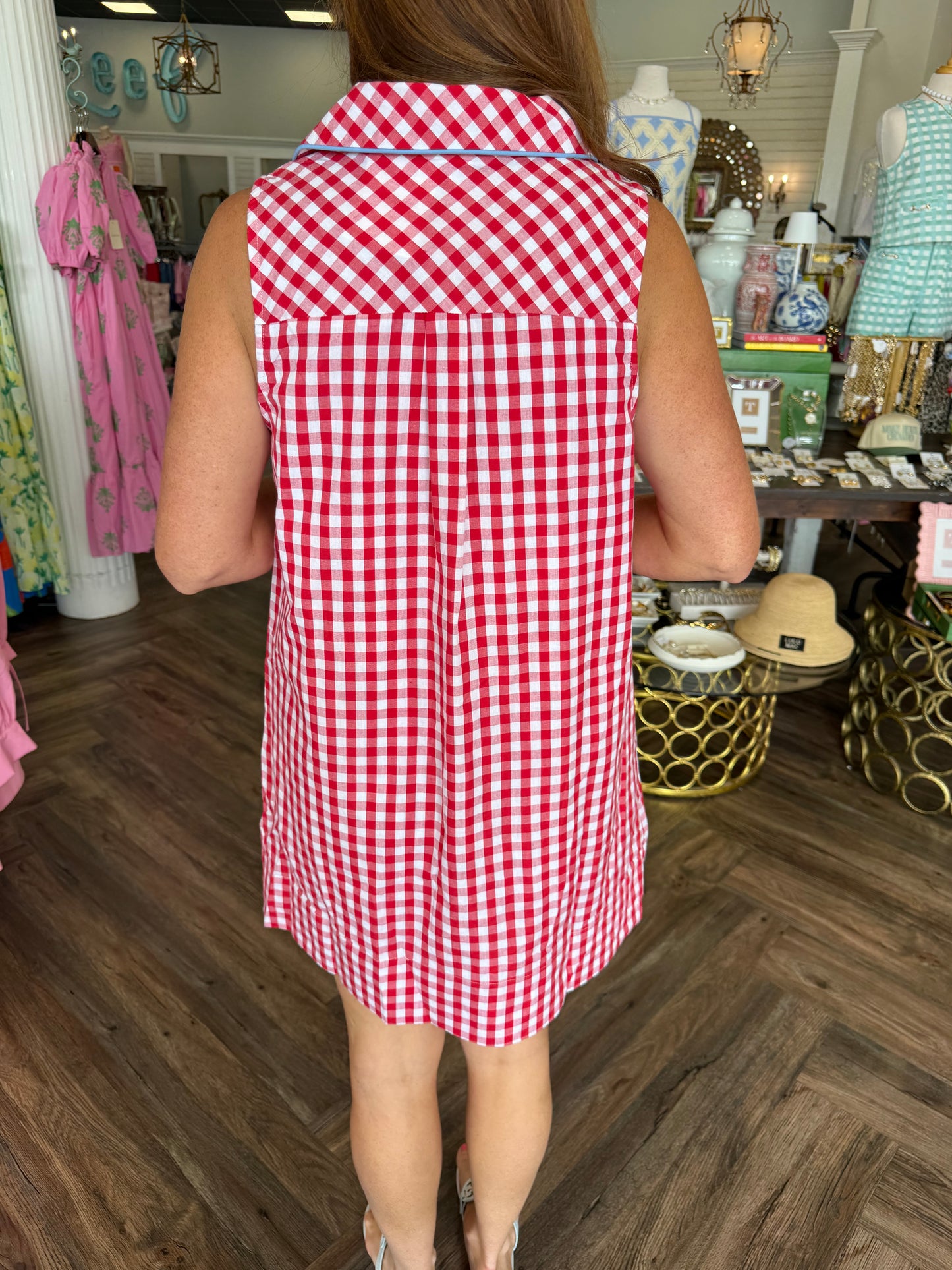Fourth of July Gingham Dress