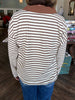 Jodie Striped top: Brown