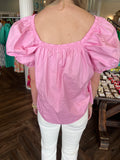 Ava Blouse: Pink