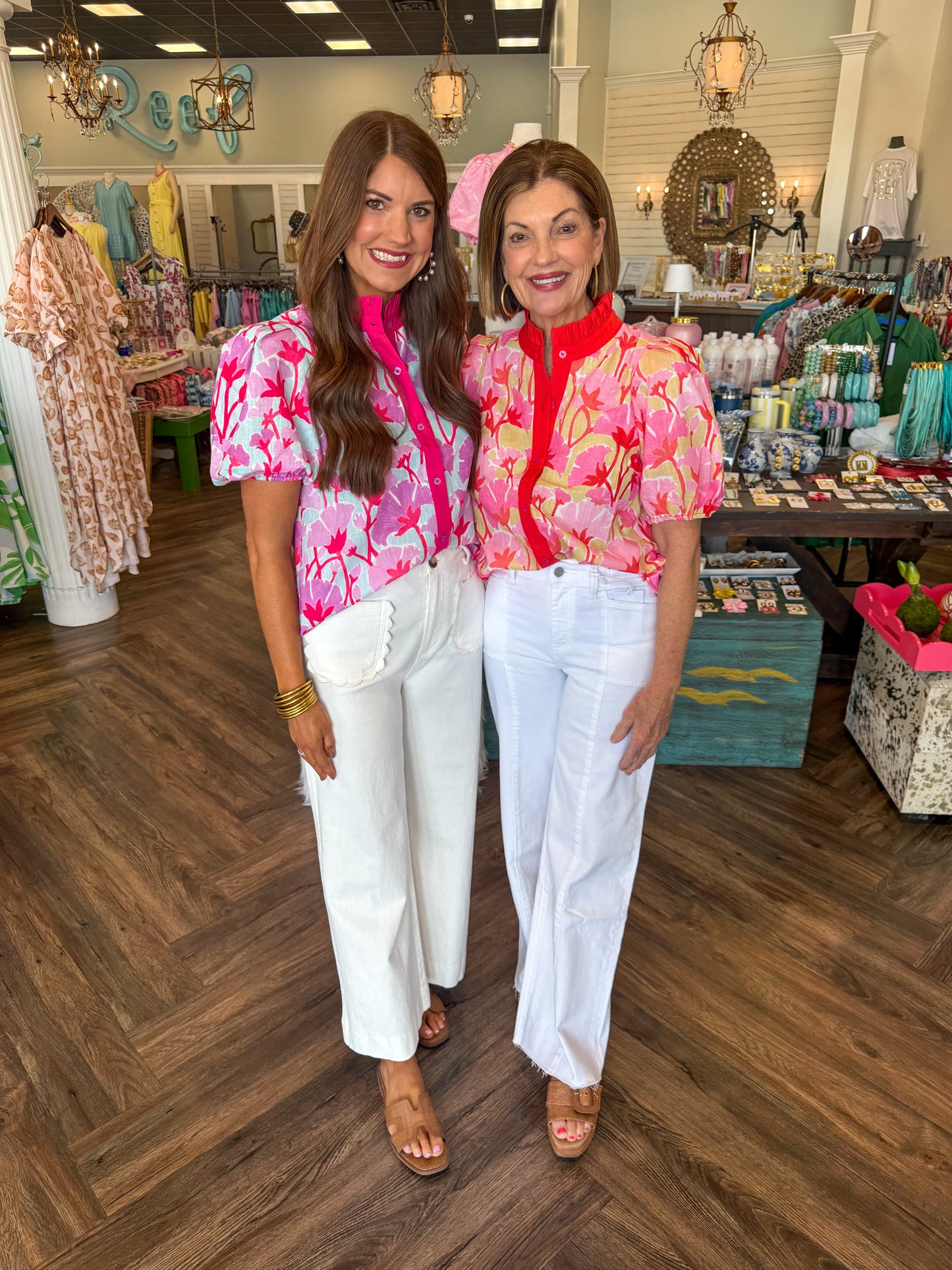 Bexley Bloom Top: Hot Pink