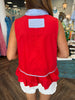 American Girl Stripe Tank: Red