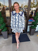 Collar Toile Navy Dress
