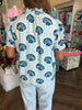 Blue Seashell Top