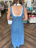 Sassy Denim Maxi Dress
