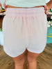 Acid Wash Shorts: Pink