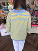 Lemon Sky Striped Top