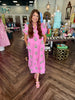 Pink And Green Garden Maxi