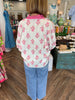 Linen Poppy Flower Top
