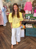 Pretty Puff Sleeve Top: Butter