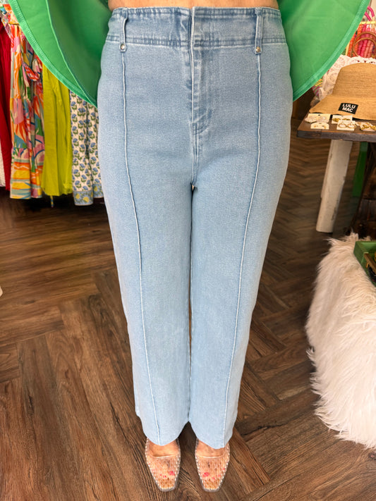 Middle Seam Pants: Lt Blue