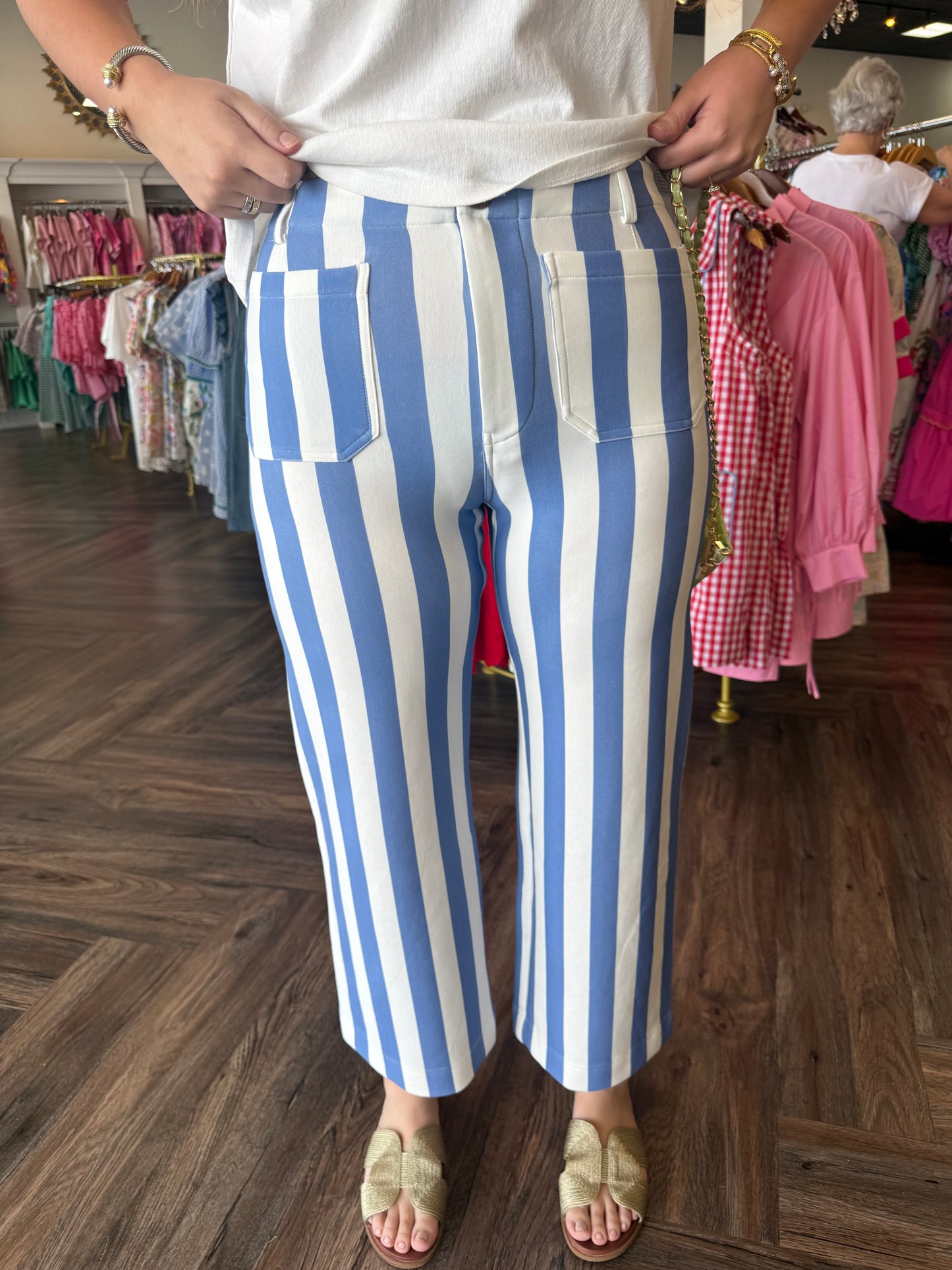 Striped Scuba Pants