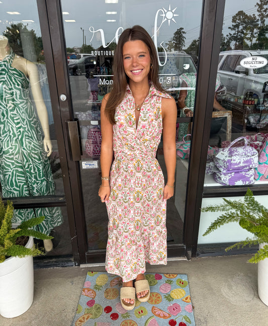 Collar Dahlia Midi Dress