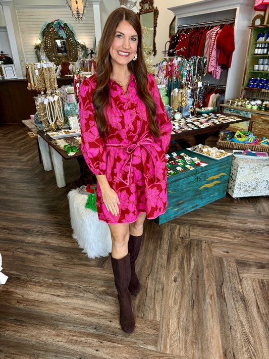 Craney Collar Floral Dress