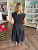 Kay Classic Black Midi Dress