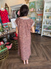 Stitch Swirl Cheetah Midi Dress