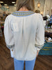 Sue Stitch Flower Top
