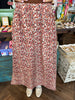 Maroon Cheeta Mix- Skirt