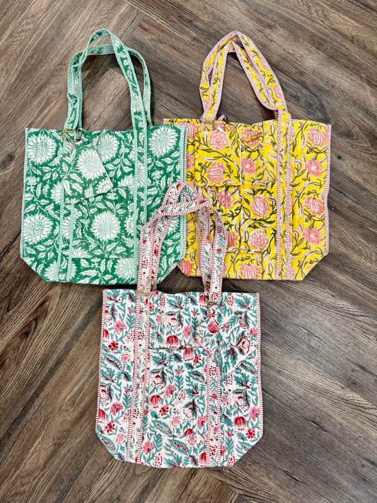 Colorful Quilted Bag Tote
