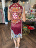 Western Fringe Silk Dress