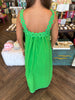 RicRac Solid Midi Dress: Green