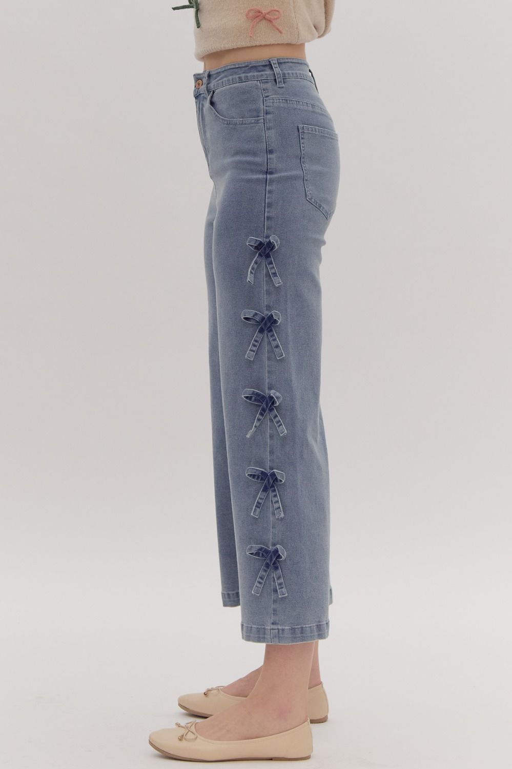 Bailey Bow Jeans: Denim