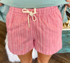 Betty Drawstring Shorts: Rose