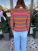 Colorful Sweater Knit Top